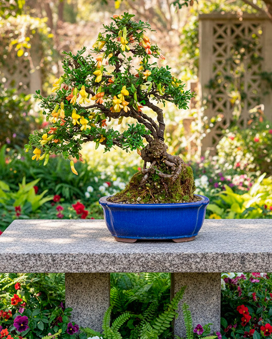 Bonsái Caragana arborescens (Acacia de Rusia)